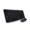 Kit de teclado y mouse LOGITECH Media Combo MK120, Estándar, Negro, 1000 DPI