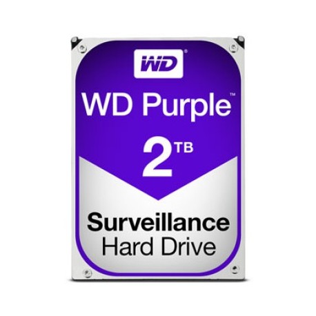 Disco Duro Interno Western Digital WD20PURZ Purple 3.5'', 2TB, SATA III, 6 Gbits, 5400 RPM, 64MB Cache