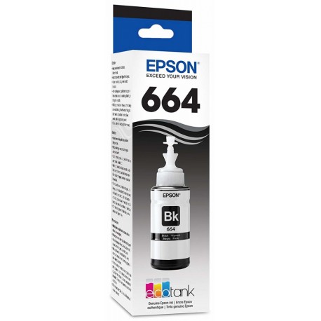 Tanque de Tinta (EcoTank) Epson 664 Negro 70ml