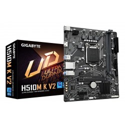 Motherboard GIGABYTE H510M K V2, DDR4-SDRAM, 64 GB, Intel, LGA 1200, Micro ATX